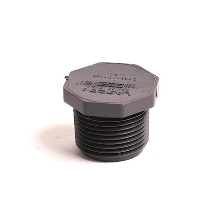 Thrifco Plumbing 1 Inch Threaded PVC Plug SCH 80 8214318